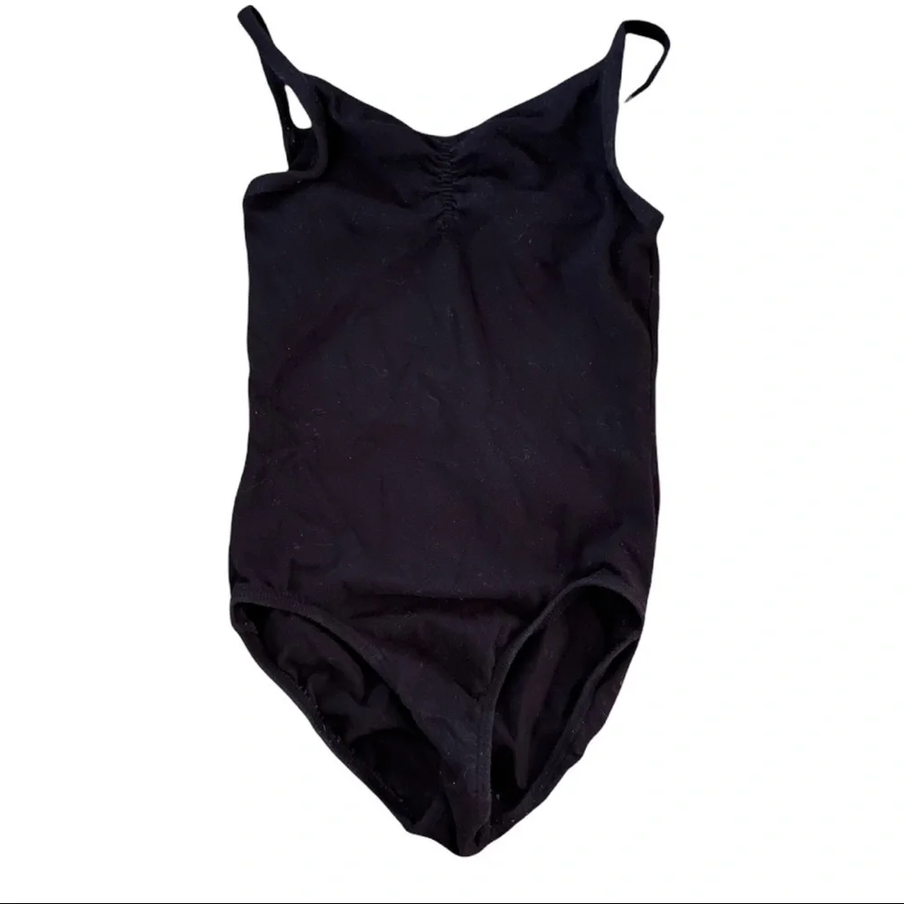 Danskin Freestyle Girls Black Leotard with Studs Size 6 6X